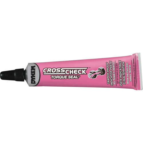 Cross Check Torque Seal&reg; Tamper-Proof Indicator Paste, 1 fl. oz., Tube, Pink Sécurité Médic