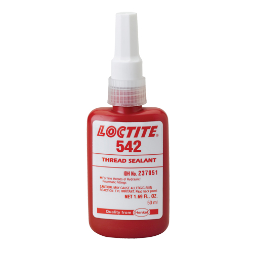 542 Thread Sealant, Bottle, 50 ml, -54° C - 149° C/-65° F - 300° F Sécurité Médic