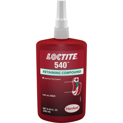 Compos&eacute; de retenue Loctite 540, 250 ml, Bouteille, Bleu Sécurité Médic
