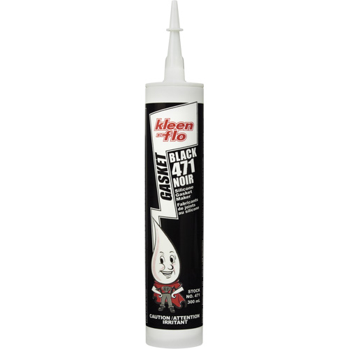Silicone Gasket Maker, Cartridge, Black Sécurité Médic