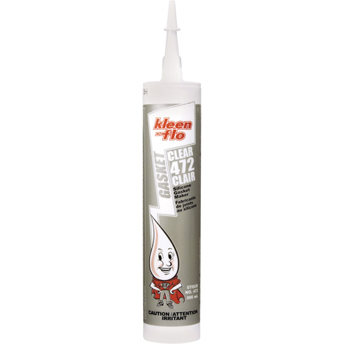Silicone Gasket Maker, Cartridge, Clear Sécurité Médic