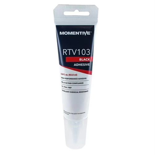 Momentive Silicone Sealant, Tube, Black Sécurité Médic