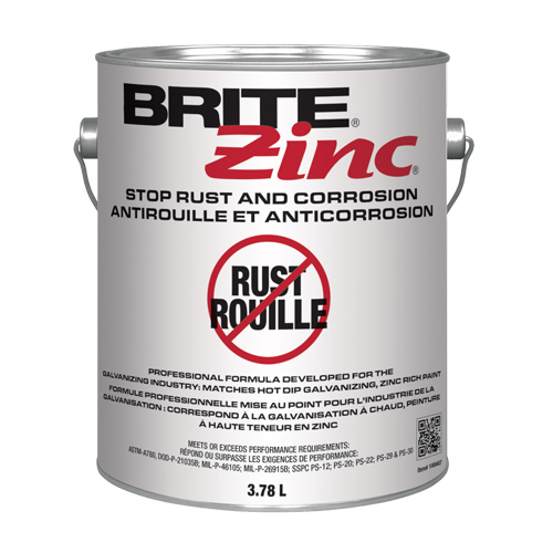BRITE Zinc&reg; Corrosion Inhibitor, Gallon Sécurité Médic
