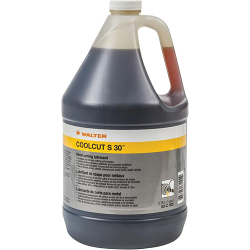 Coolcut S-30 Water-Miscible Cutting Lubricant, Jug Sécurité Médic