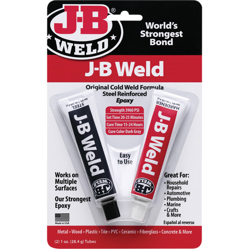 Epoxy, Two-Part, Tube, 2 oz., Grey Sécurité Médic