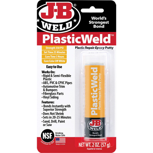 PlasticWeld Epoxy, 2 oz., Stick, Off-White Sécurité Médic