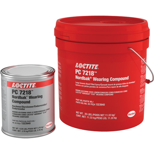 Compos&eacute; anti-usure 7218, 25 lb, Seau, Deux composants, Gris Sécurité Médic