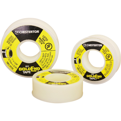 Scellant en PTFE GoldEnd, Ruban, 1/2" x 540", -240° C - 260° C/-400° F - 500° F Sécurité Médic