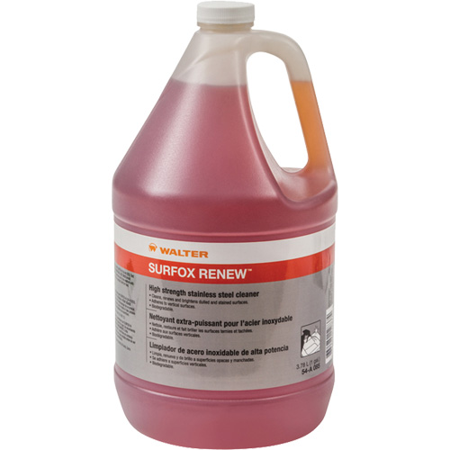 Surfox Renew Stainless Steel Cleaner, 3.78 L, Gallon Sécurité Médic