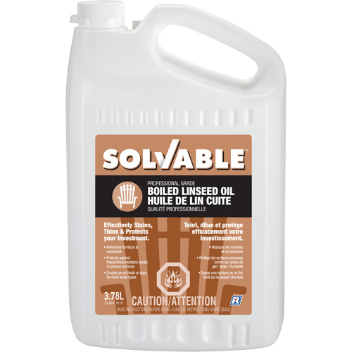 Boiled Linseed Oil, Jug, 3.78 L Net Volume Sécurité Médic