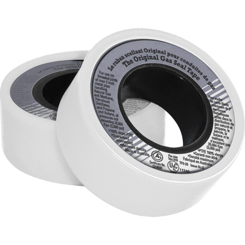 Ruban d'&eacute;tanch&eacute;it&eacute; pour filet en PTFE, 480" lo x 3/4" la, Blanc Sécurité Médic