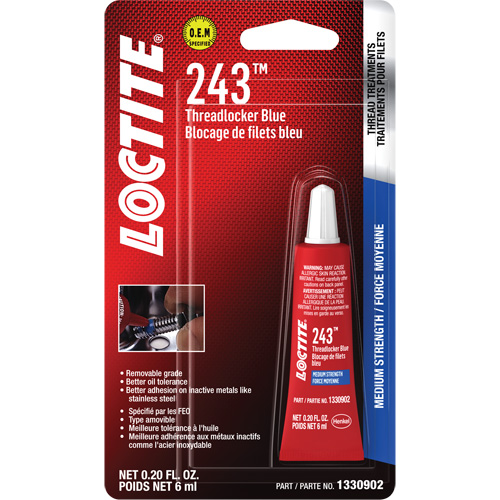 Compos&eacute; de blocage 243, Bleu, Moyen, 6 ml, Tube Sécurité Médic