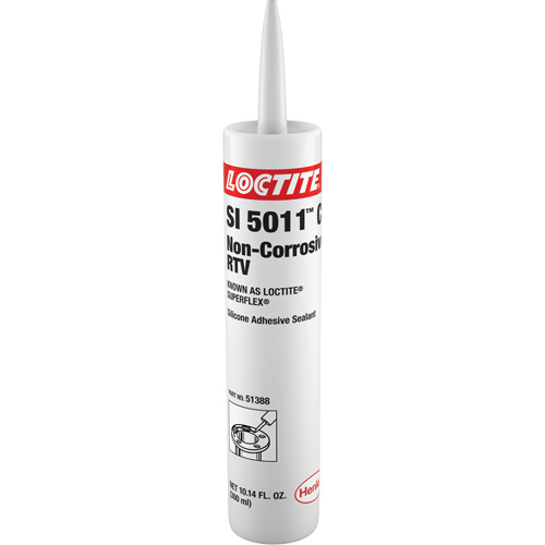 Superflex&reg; SI 5011CL Non-Corrosive RTV Silicone, Cartridge, Clear Sécurité Médic