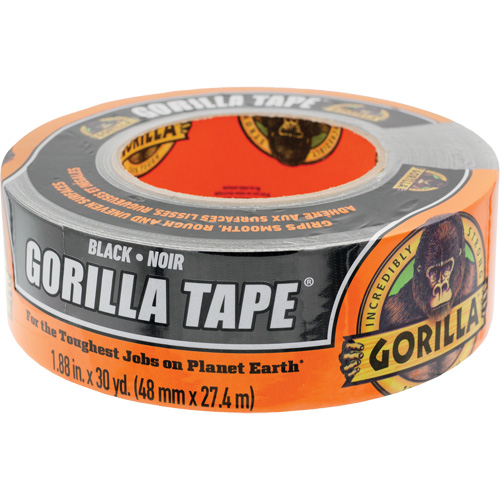 Duct Tape, 17 mils, Black, 48 mm (2") x 27.43 m (90') Sécurité Médic