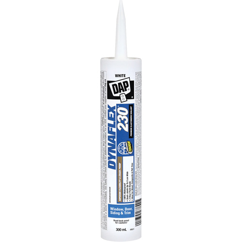 Scellant en &eacute;lastom&egrave;re de qualit&eacute; sup&eacute;rieure Dynaflex 230, 300 ml, Cartouche, Blanc Sécurité Médic