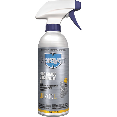Food Grade Machinery Oil, 14 oz., Trigger Bottle Sécurité Médic