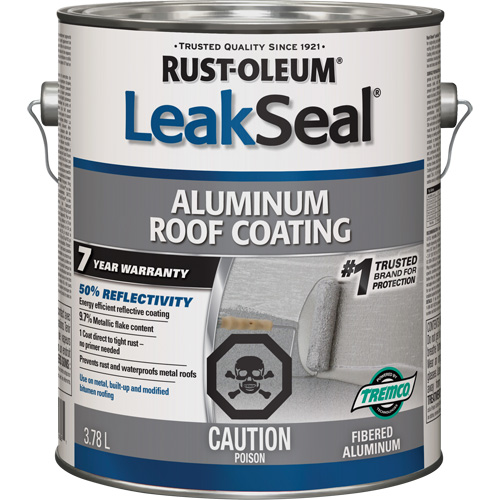 Rev&ecirc;tement de toit en aluminium 7 ans LeakSeal Sécurité Médic