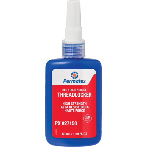 Threadlocker, Red, High, 50 ml, Bottle Sécurité Médic