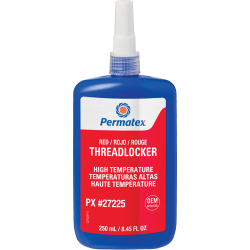 High Temperature Threadlocker, Red, High, 250 ml, Bottle Sécurité Médic