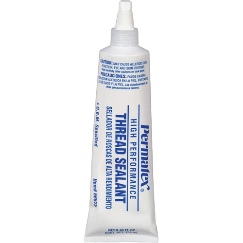Scellant pour filetage haute performances, Tube, 250 ml, -54° C - 149° C/-65° F - 300° F Sécurité Médic