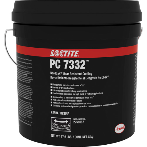 7332 Nordbak&reg; Wear Prevention Coating, Grey, 10 kg, Pail Sécurité Médic