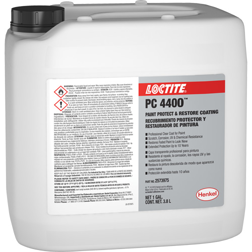 PC 4400 Paint Protect & Restore Coating, 3.8 L, Jug, Clear Sécurité Médic