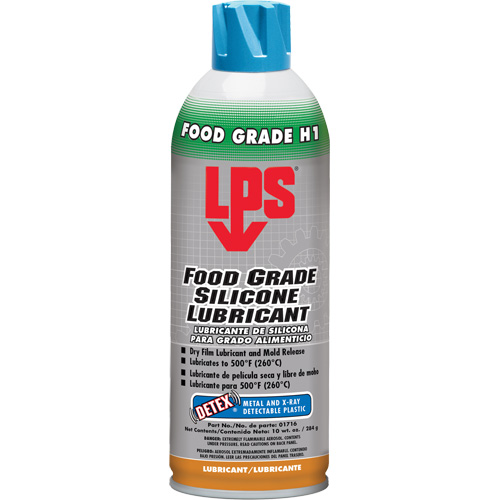 Detex&reg; Food Grade Silicone Lubricant, Aerosol Can Sécurité Médic