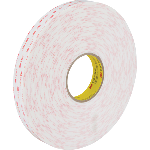Ruban VHB 4950, 33 m (108') lo x 25,4 mm (1") la, 45 mils, Acrylique Sécurité Médic