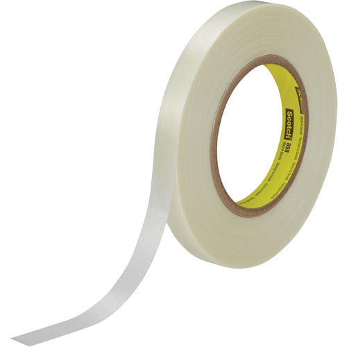 Ruban renforc&eacute; de filaments Scotch, &eacute;paisseur 6,6 mils, 9 mm (0,35") x 55 m (180')  Sécurité Médic