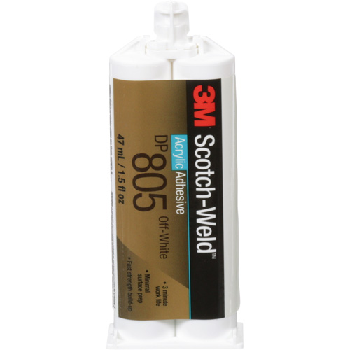 Scotch-Weld Acrylic Adhesive, Two-Part, Dual Cartridge, 1.6 fl. oz., Off-White Sécurité Médic