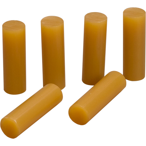 Hot Melt Adhesive, 5/8" Dia. x 2" L, Amber Sécurité Médic