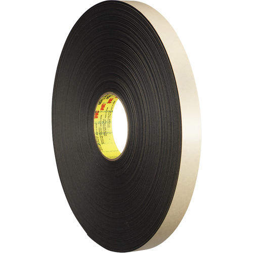 Double-Coated Foam Tape, 66 m (216') L x 12.7 mm (1/2") W, 31 mils, Polyethylene Sécurité Médic