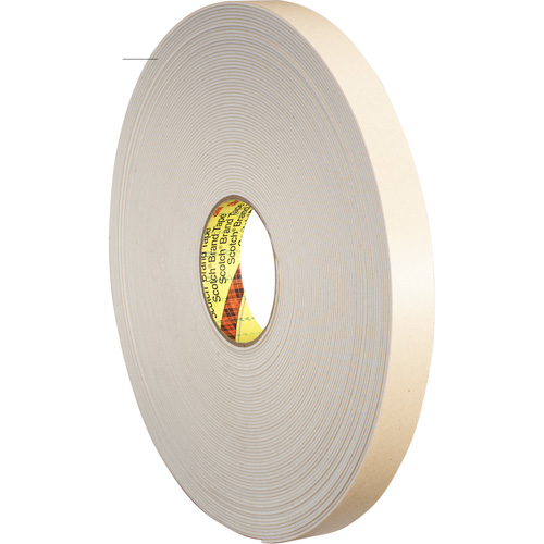 Ruban double face en mousse, 33 m (108') lo x 25,4 mm (1") la, 62 mils, Poly&eacute;thyl&egrave;ne Sécurité Médic
