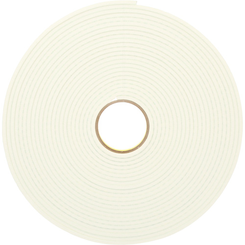 Double-Coated Urethane Foam Tape, 16.5 m (54') L x 12.7 mm (1/2") W, 25 mils, Urethane Sécurité Médic