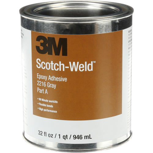 Adh&eacute;sif Scotch-Weld, 32 oz liq., Trousse, Deux composants, Gris Sécurité Médic