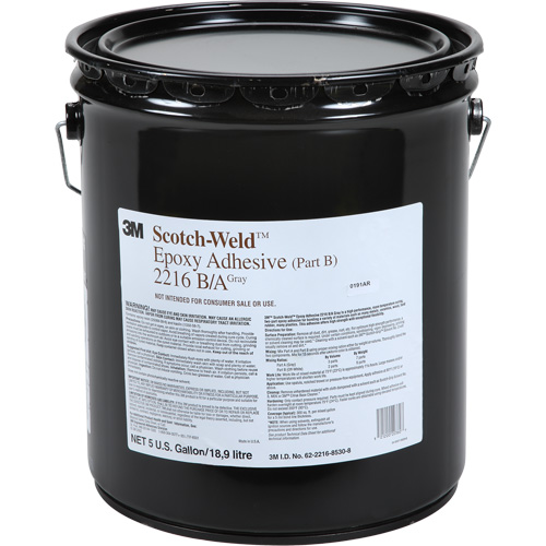 Scotch-Weld Adhesive, 5 gal., Pail, Two-Part, Grey Sécurité Médic