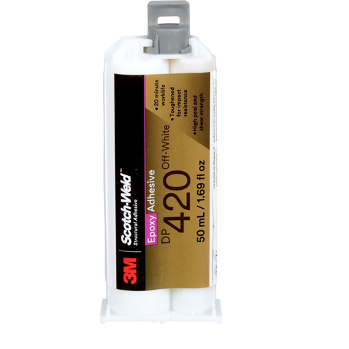 Adh&eacute;sif Scotch-Weld, 1,25 oz lq, Cartouche, Deux composants, Blanc cass&eacute; Sécurité Médic