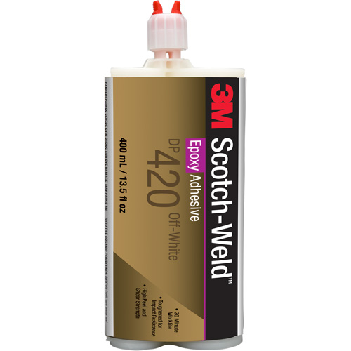 Scotch-Weld Adhesive, 400 ml, Cartridge, Two-Part, Off-White Sécurité Médic