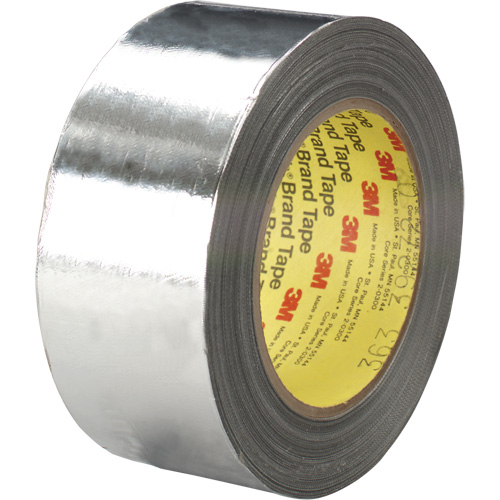 High-Temperature Aluminum Foil/Glass Cloth Tape, 7.3 mils Thick, 25.4 mm (1") x 33 m (108') Sécurité Médic