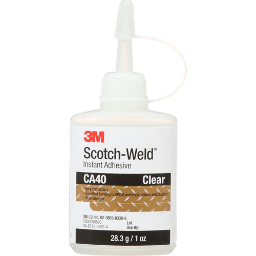 Adh&eacute;sif instantan&eacute;, 1 oz, Bouteille, Jaune Sécurité Médic