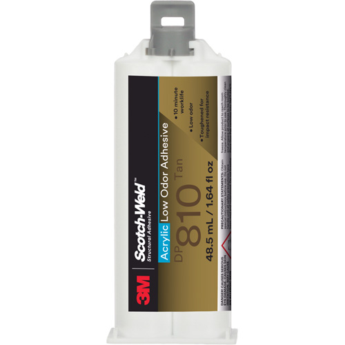 Scotch-Weld Low-Odor Acrylic Adhesive, Two-Part, Cartridge, 1.64 fl. oz., Off-White Sécurité Médic