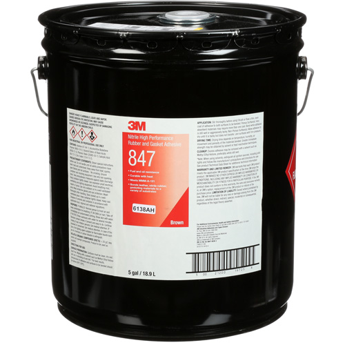 Scotch-Weld High-Performance Rubber & Gasket Adhesive, Pail, Brown Sécurité Médic