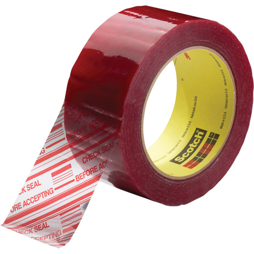 Ruban d'emballage avec message de s&eacute;curit&eacute; Scotch 3779, Adh&eacute;sif Acrylique, 1,8 mils, 48 mm (2") x 100 m (328') Sécurité Médic