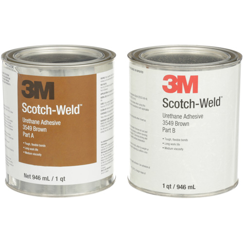 Scotch-Weld Urethane Adhesive 3549, 64 fl. oz., Can, Brown Sécurité Médic
