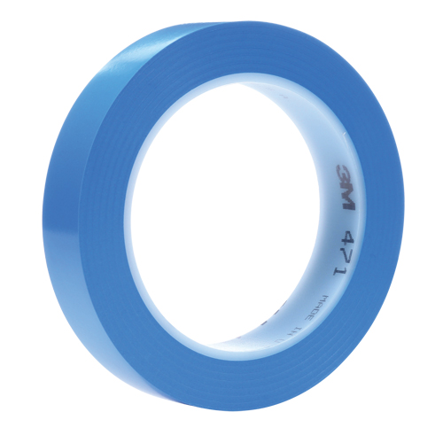471+ Vinyl Tape, 50.8 mm (2") W x 32.9 m (108') L, 5.3 mils, Blue Sécurité Médic