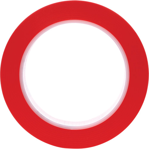 471 Vinyl Tape, 25.4 mm (1") W x 32.9 m (108') L, 5.2 mils, Red Sécurité Médic