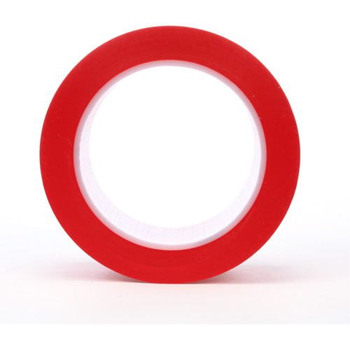 471 Vinyl Tape, 50.8 mm (2") W x 32.9 m (108') L, 5.2 mils, Red Sécurité Médic