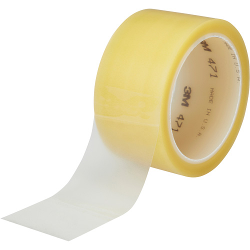 471 Vinyl Tape, 38 mm (1-1/2") W x 32.9 m (108') L, 5.3 mils, Clear Sécurité Médic