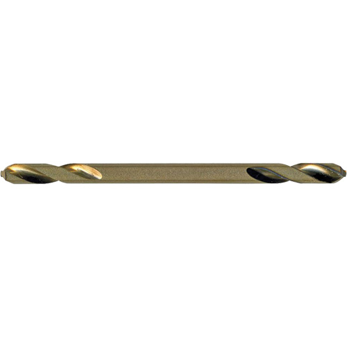 Jet-Kut&reg; Gold Super Premium M2 Twin End Drill Bit, High Speed Steel, 1/8", 1-15/16" L Sécurité Médic