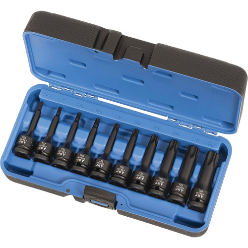 PTB-1210 Jeu de douilles &agrave; chocs DriveTorx &agrave; prise 1/2", Torx, Prise 1/2", 10 mr Sécurité Médic